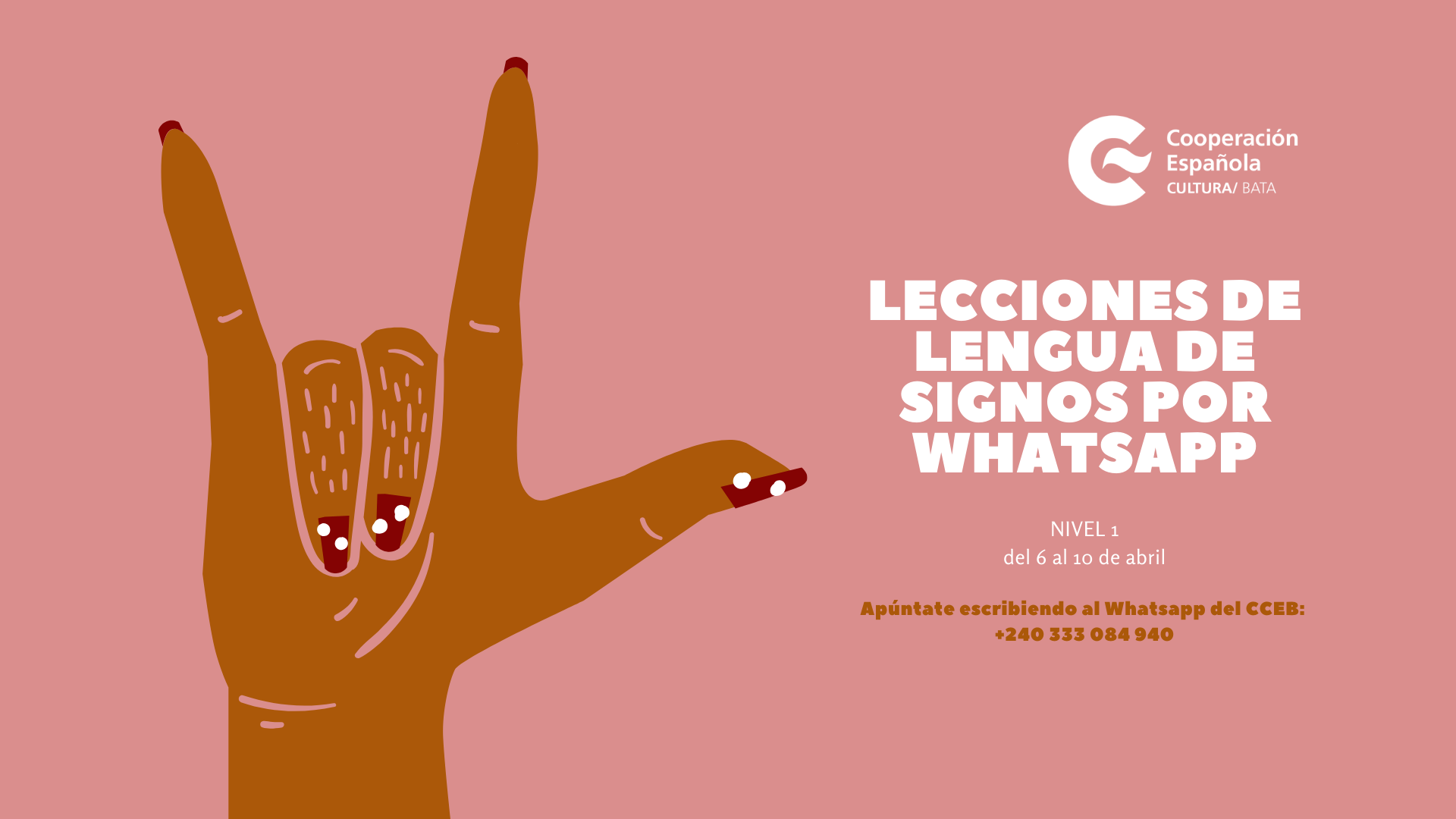 Lecciones de lengua de signos por Whatsapp