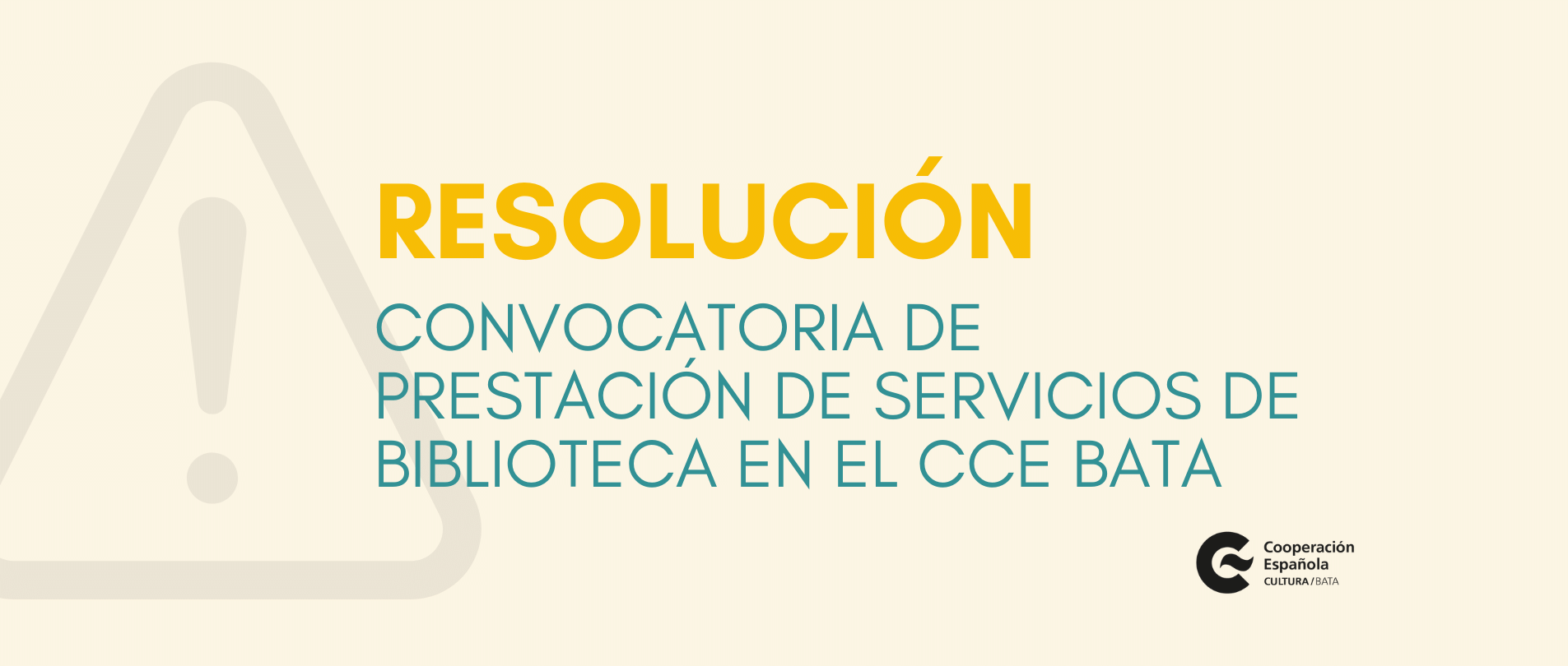 Resolucin de la convocatoria de prestacin de servicios de biblioteca