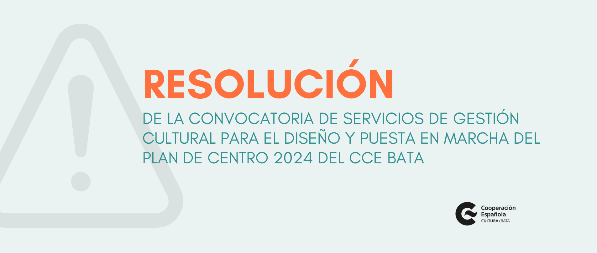 Resolucin de la convocatoria para el diseo y puesta en marcha del Plan de Centro 2024