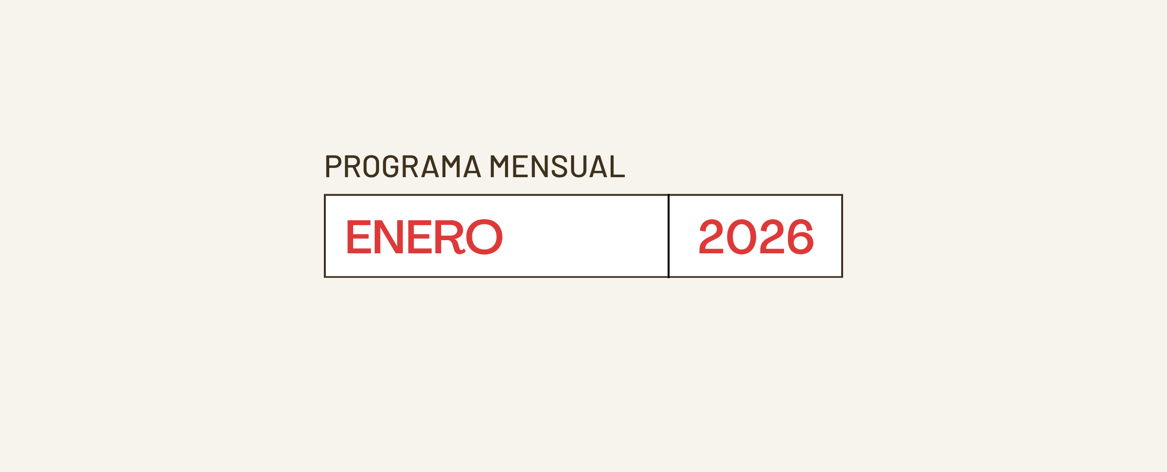 Programa de enero 2026