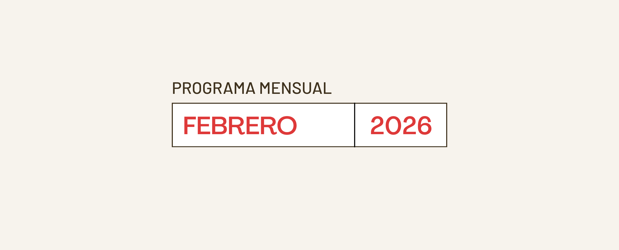 Programa de febrero 2026