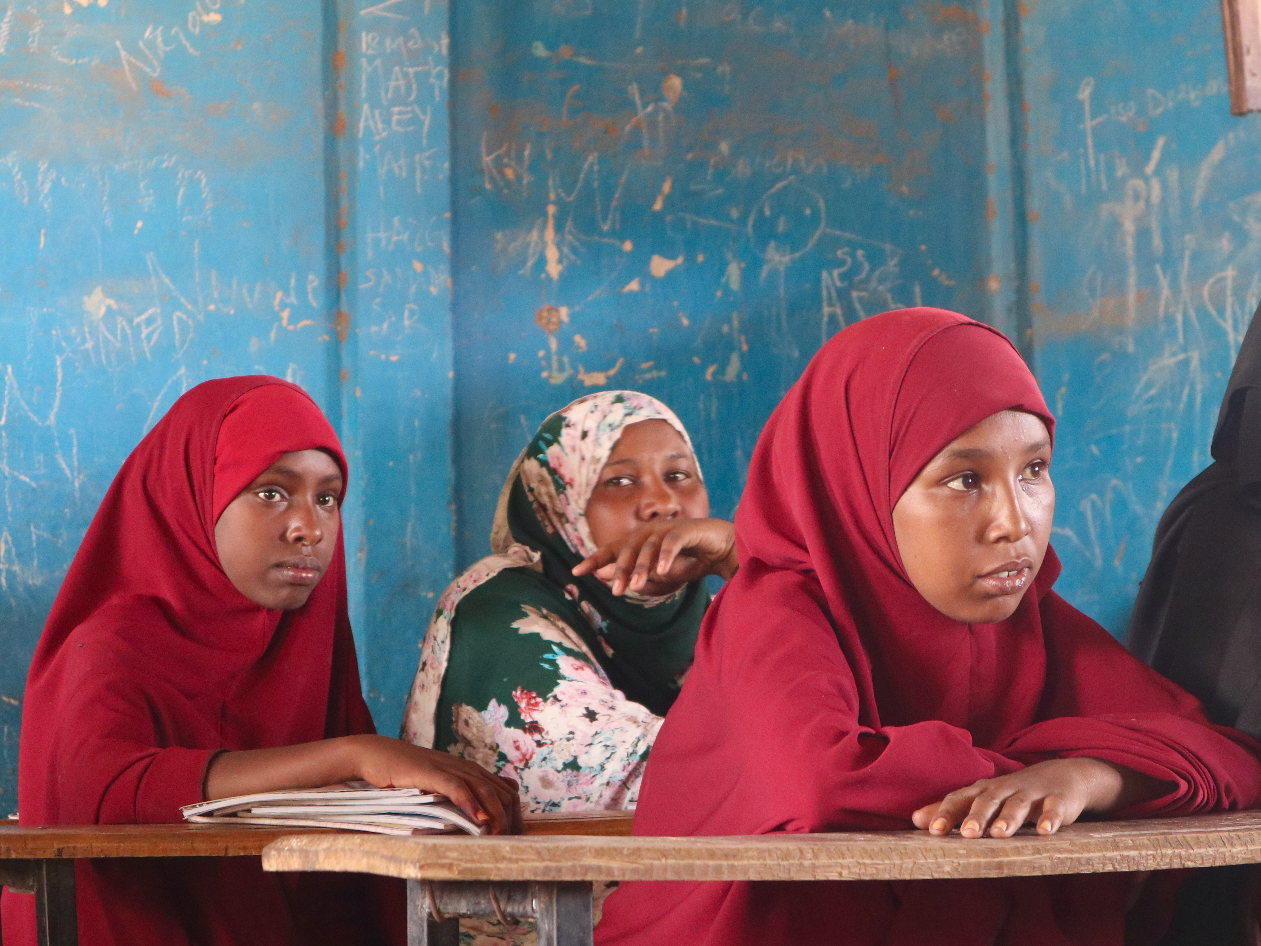 Alumnas en una escuela de Nigeria